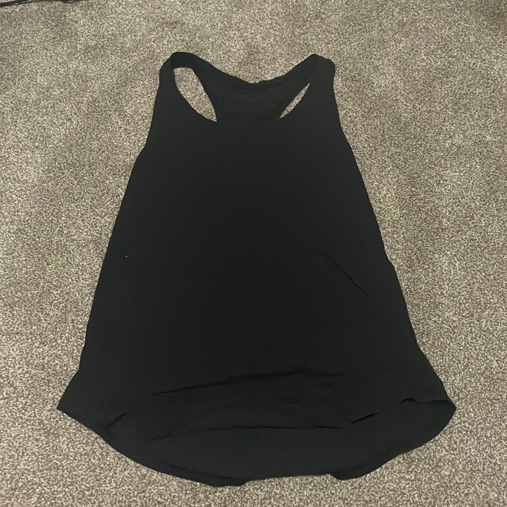 black lululemon tank top size 2